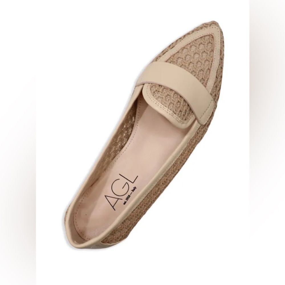 AGL Tan Flats Comfort Slip-On Size 35,5‎